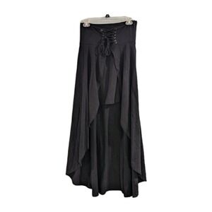 Hot Topic Skirt Black High-Low Whimsigoth Fairy Grunge Witchy Steampunk Womens M